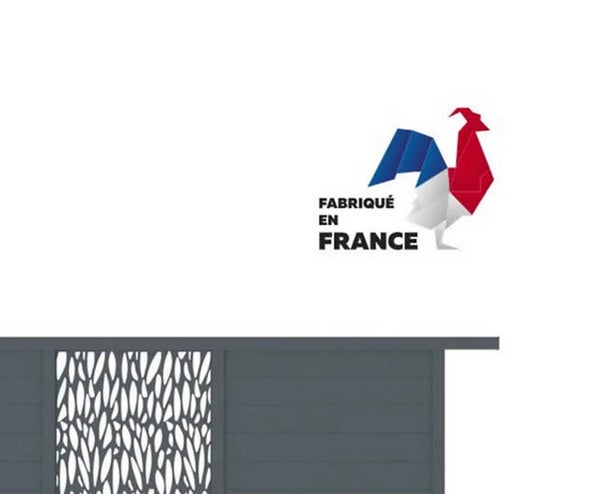 Portail coulissant aluminium NEVA 3 motorisable neuf 3,5 m gris 7021