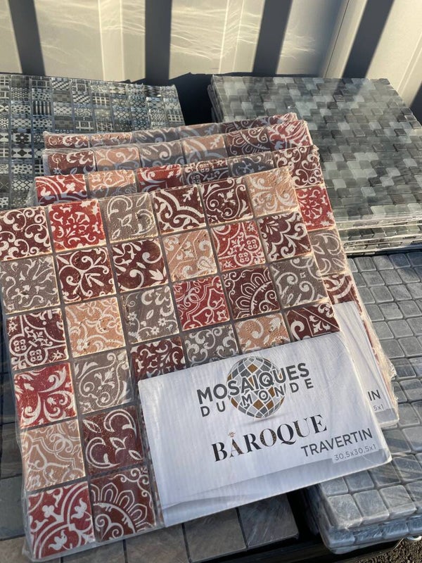 Mosaïque 30 X 30 Travertin