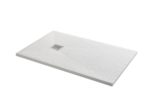 Bac résine 3 cm recoupable Blanc 90x120 cm