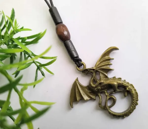 Minimalist Dragon Car Mirror Hanger, unusual gothic Birthday or Mother's day Gift Idea