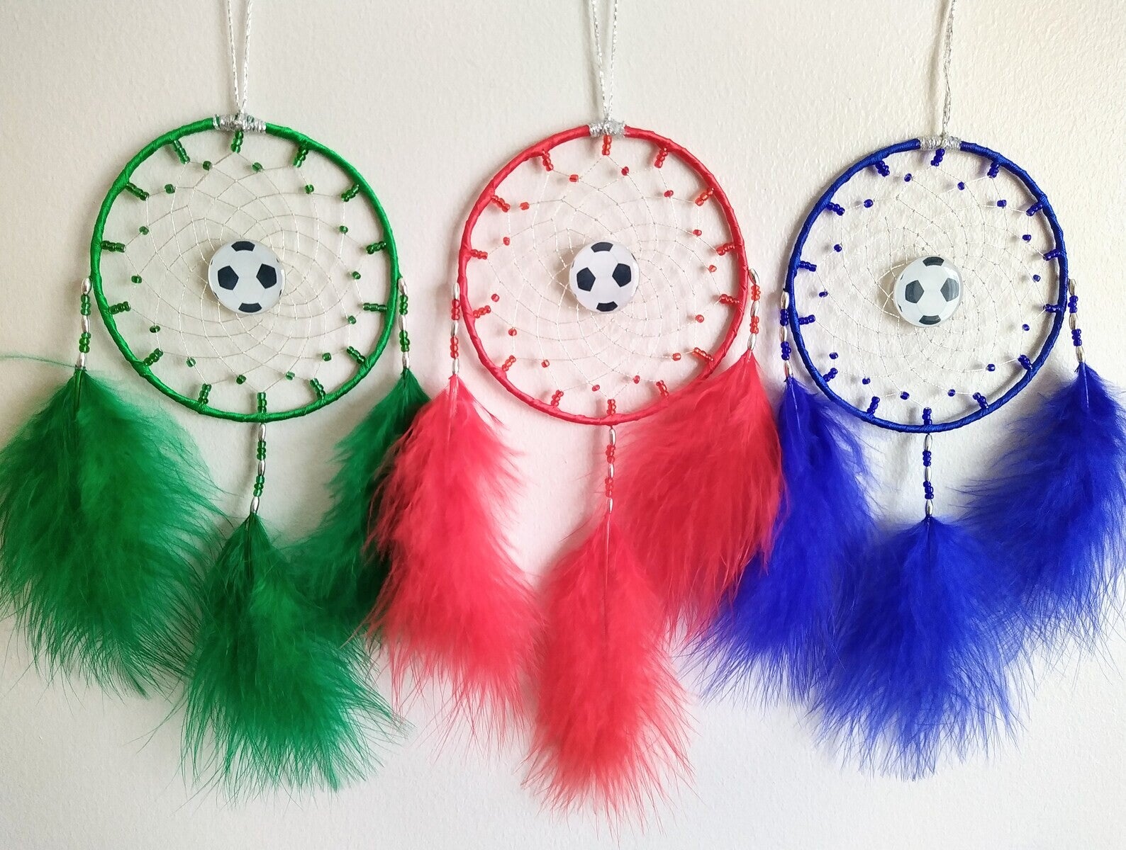 Football Personalised dreamcatcher boys / girls bedroom gift present