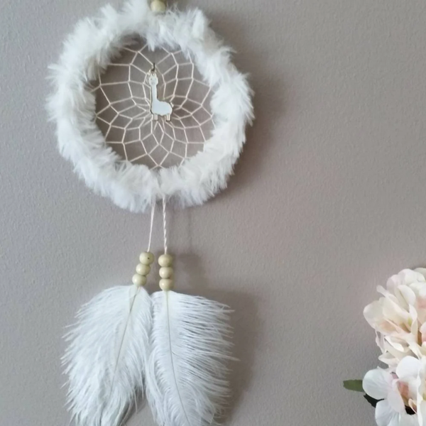 Cute Llama personalised dreamcatcher, lama dream catcher