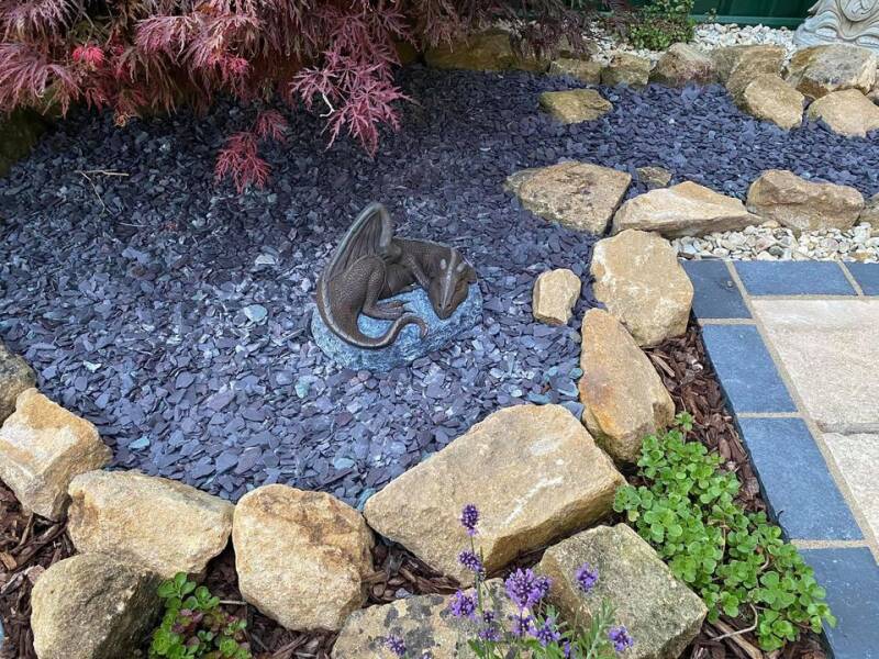 Sleeping Dragon Garden Ornament