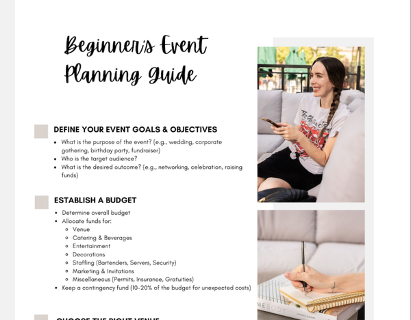 Beginner's Event Planning Guide