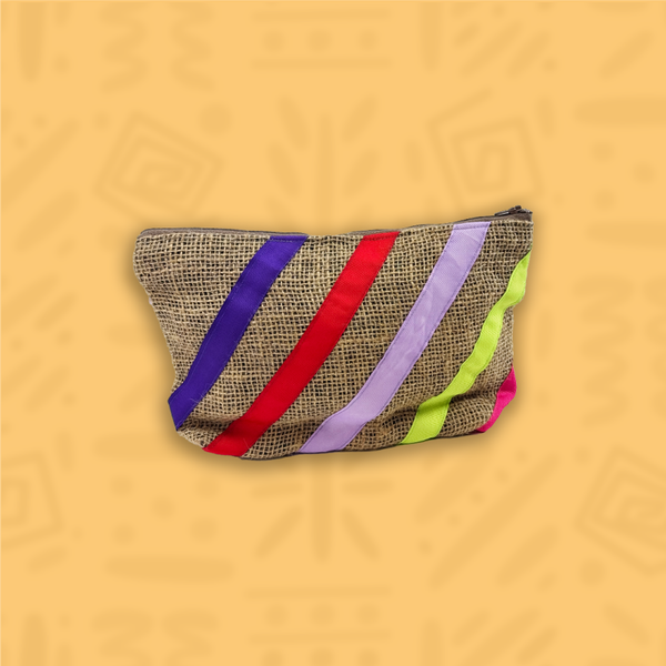 Tropische Jute Toilettas