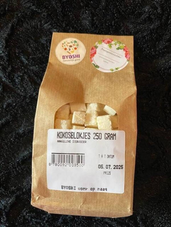Cocosblokjes - cubes de cocos - coconut cubes -