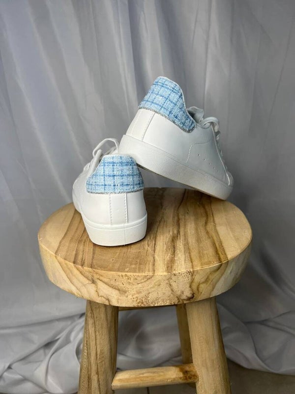 Sneakers Wit/Blauw (Art.Nr.130)