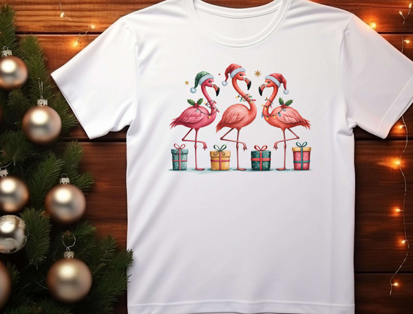 Merry Christmas Flamingo