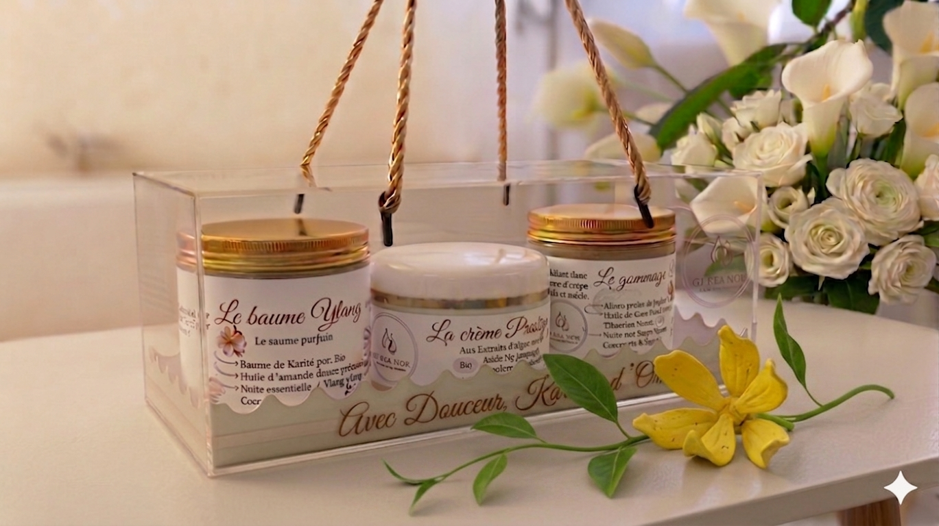 Coffret 3 articles, boîte cadeau offerte