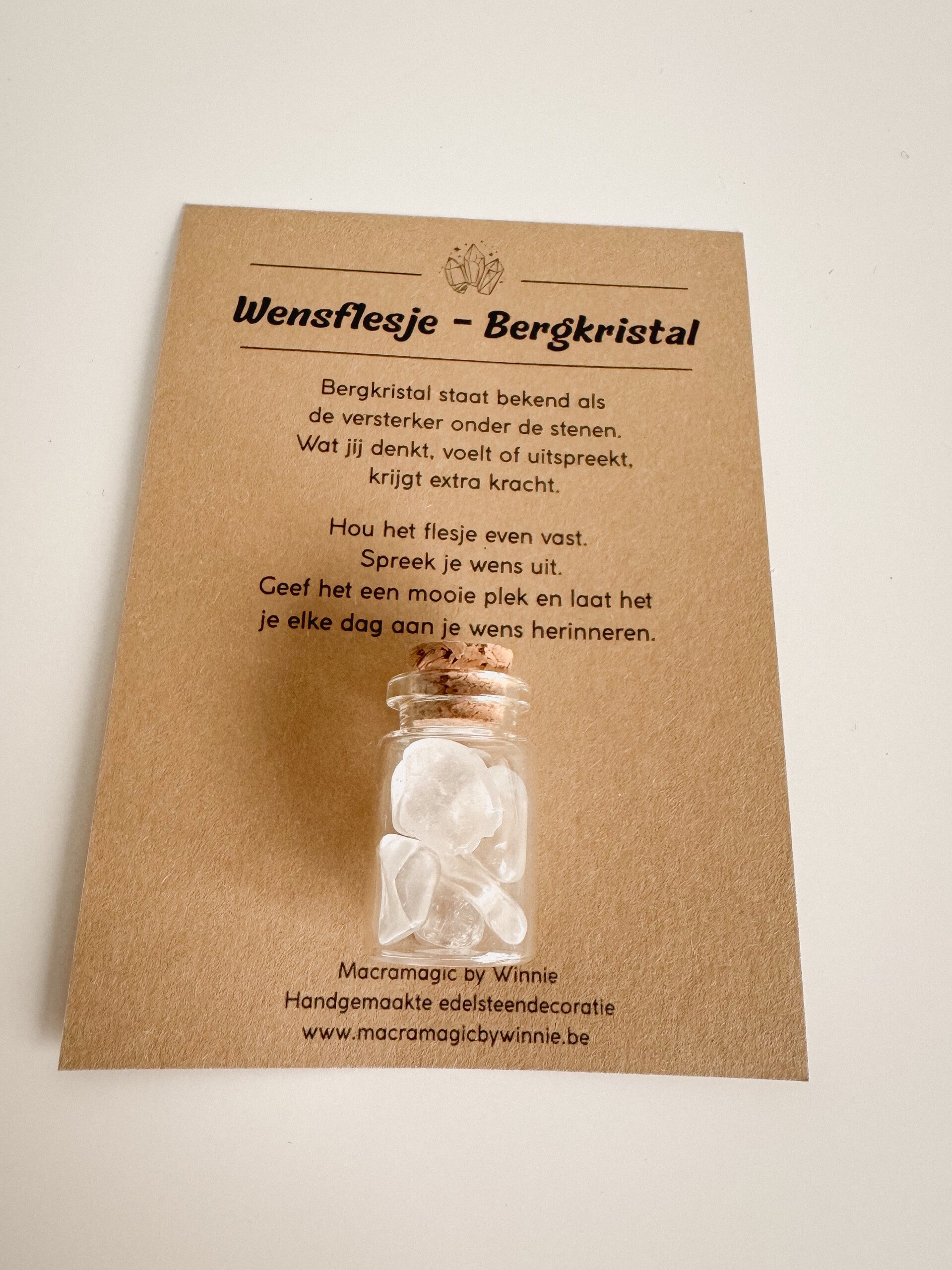 Wensflesje bergkristal