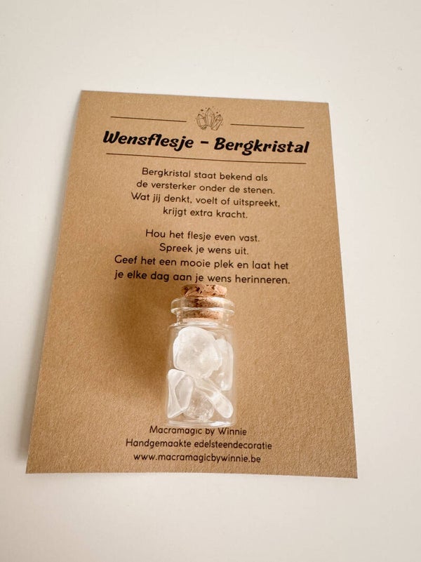 Wensflesje bergkristal