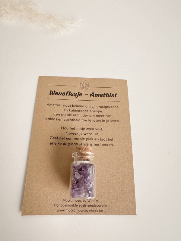 Wensflesje amethist