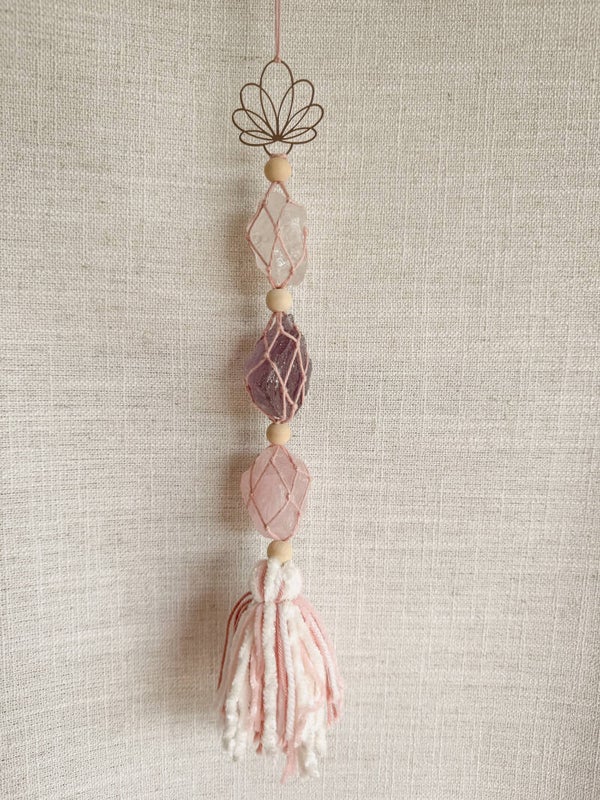 Gouden driehoek hanger cotton