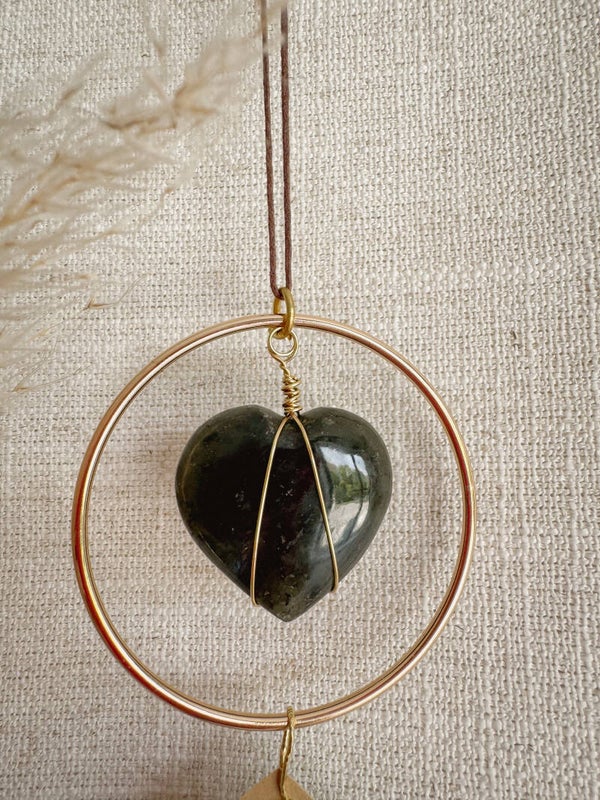 Labradoriet hartje hanger