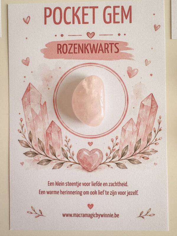 Pocket Gem  - Rozenkwarts