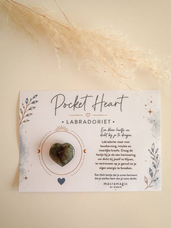 Pocket heart - Labradoriet