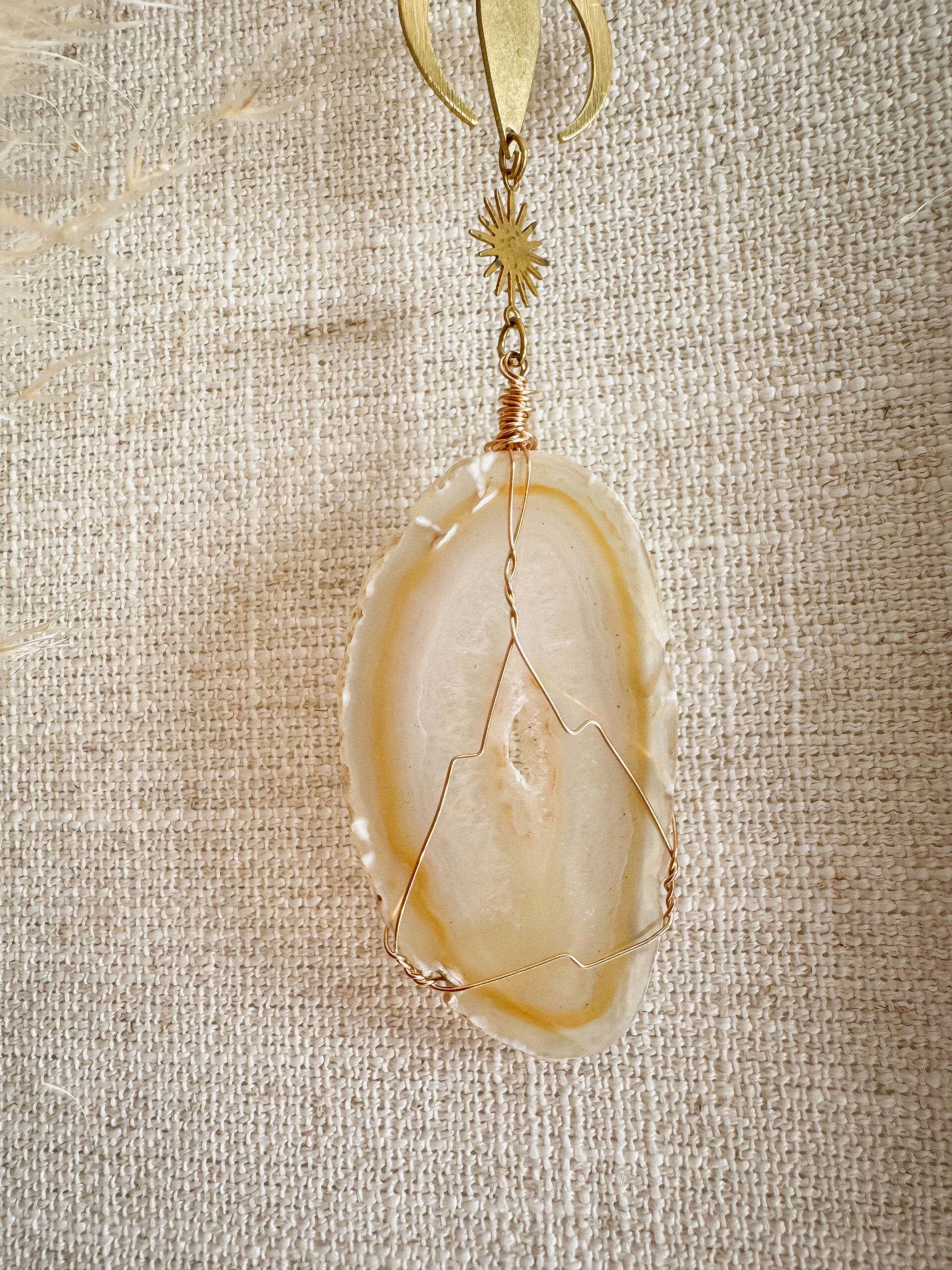 Agaat schijfje twist