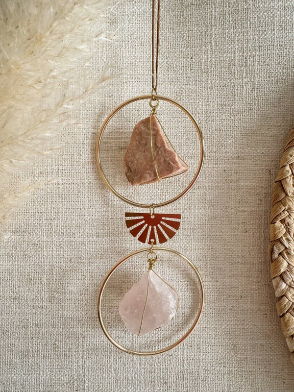 Becoming a mom met maansteen en rozenkwarts twist