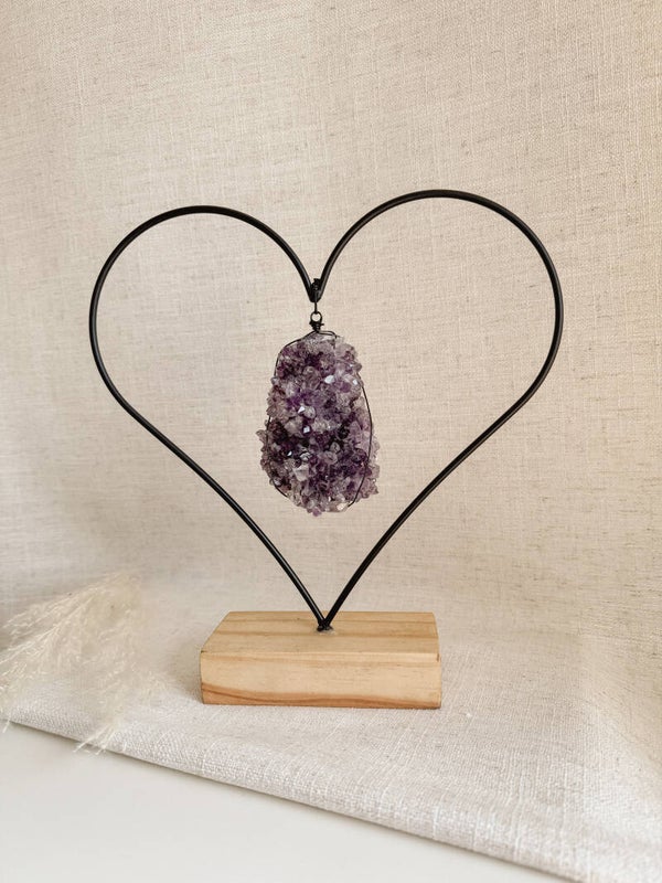 Amethist in houder met GRATIS sacred activation set