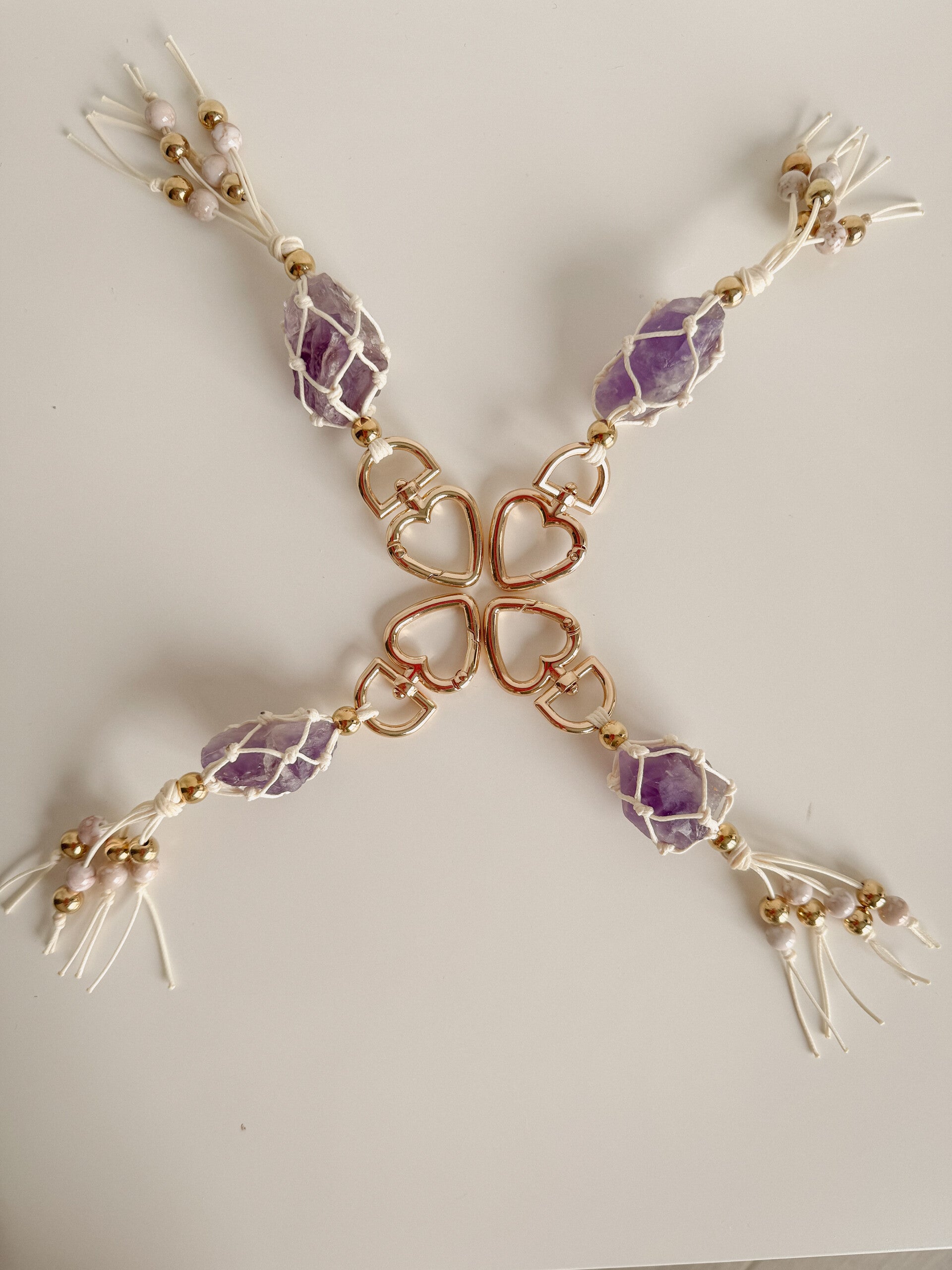 Amethist sleutelhanger