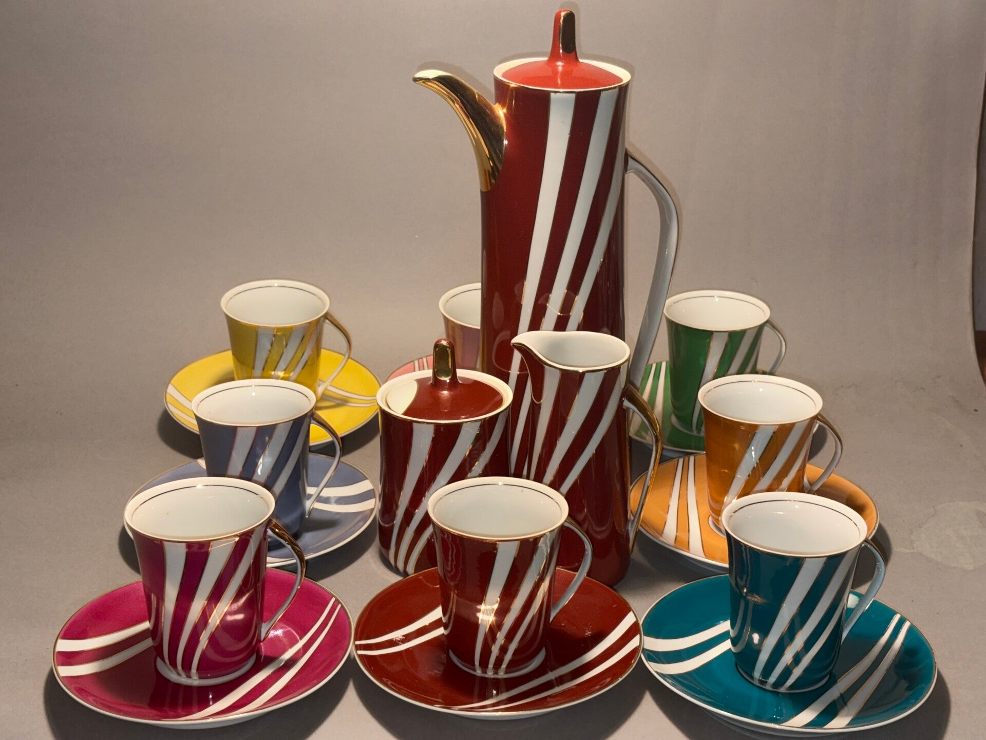 Porcelana prl ĆMIELÓW serwis Krokus