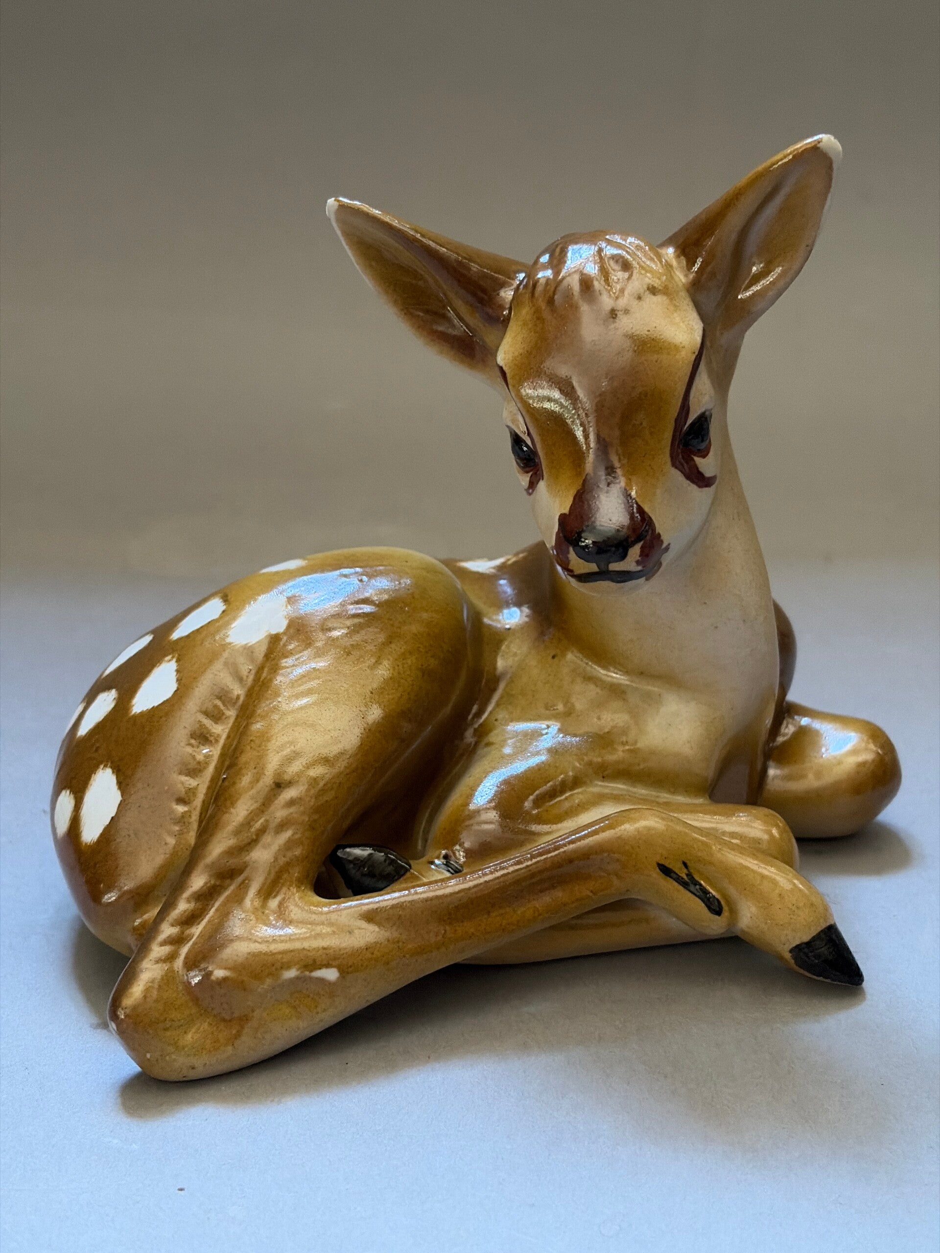 Porcelana prl figurka Steatyt Katowice jelonek