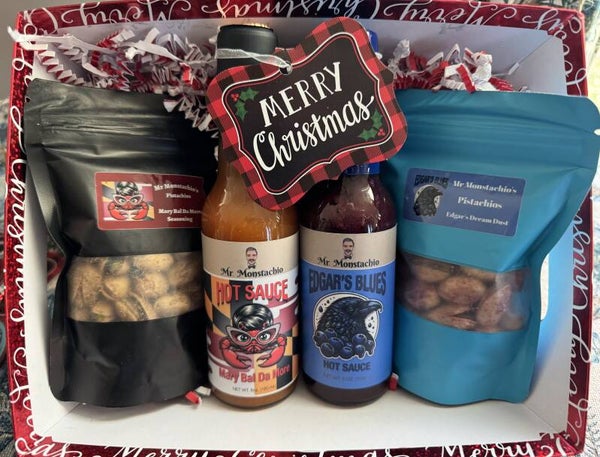 GIFT SET- MD 2 HOT SAUCES+2 PISTACHIOS