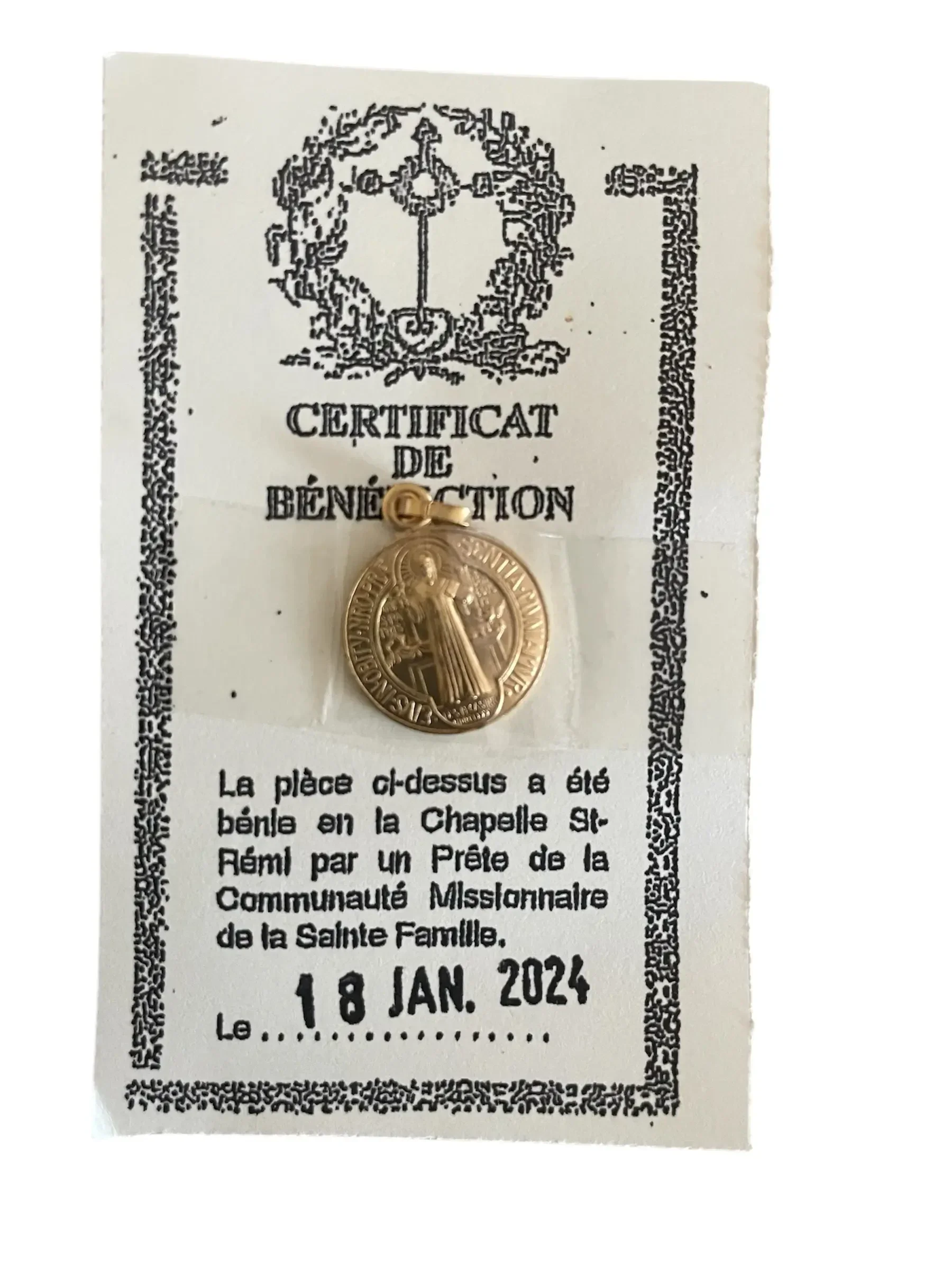 Médaille de Saint Benoît