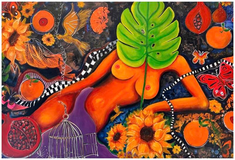 "Oswojona" 150x100cm, 2026r DOSTĘPNY