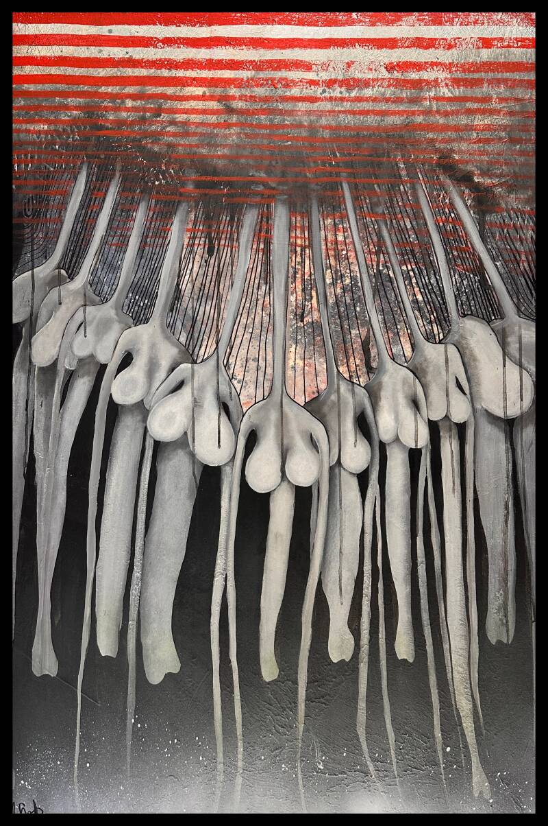 "Stan zawieszenia" 80x120, 2025r.