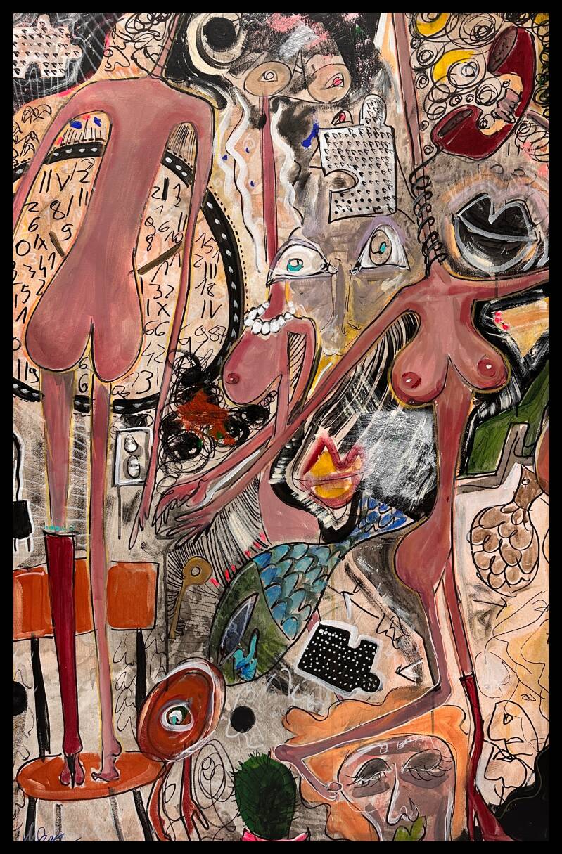 "Insomnia II" 80x80, 2025r.