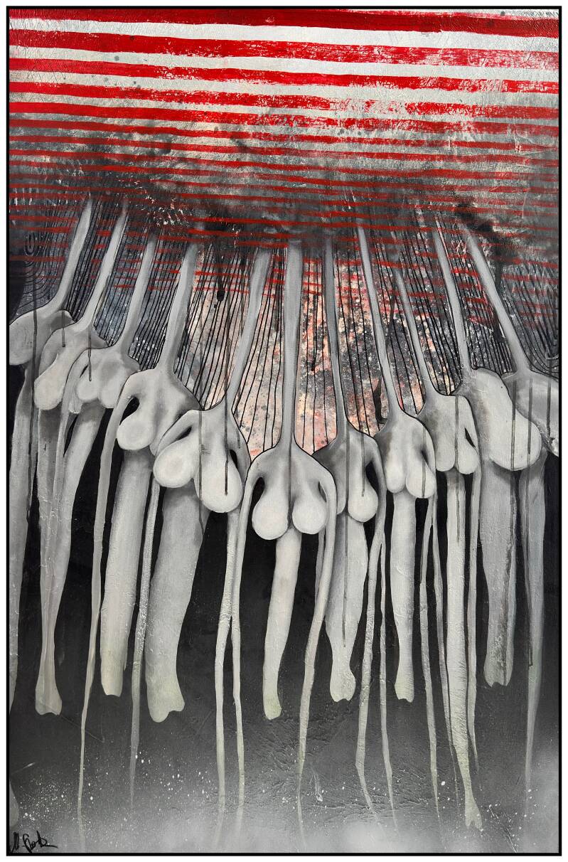 "Stan zawieszenia" 80x120, 2025r.