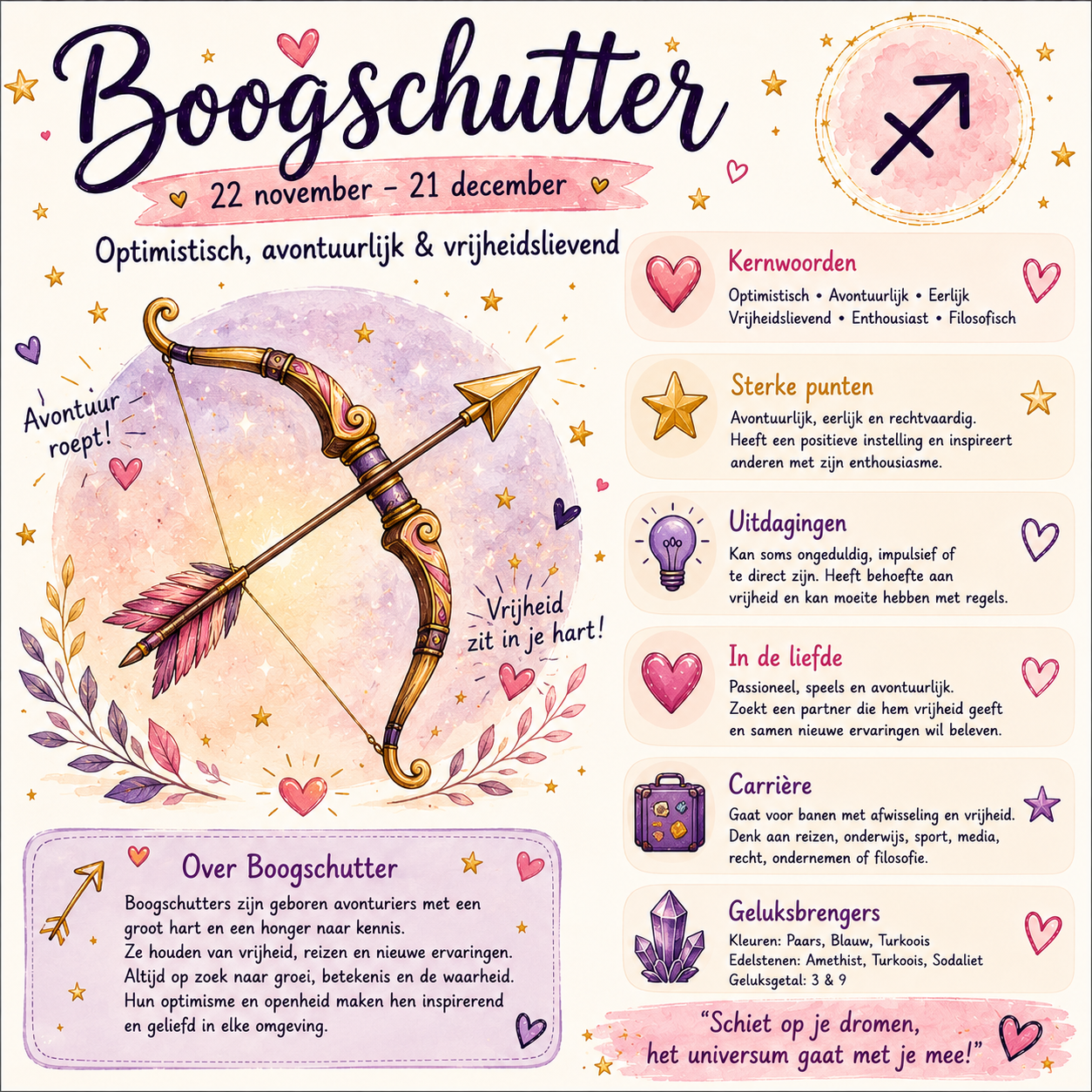 Tegeltje  Boogschutter