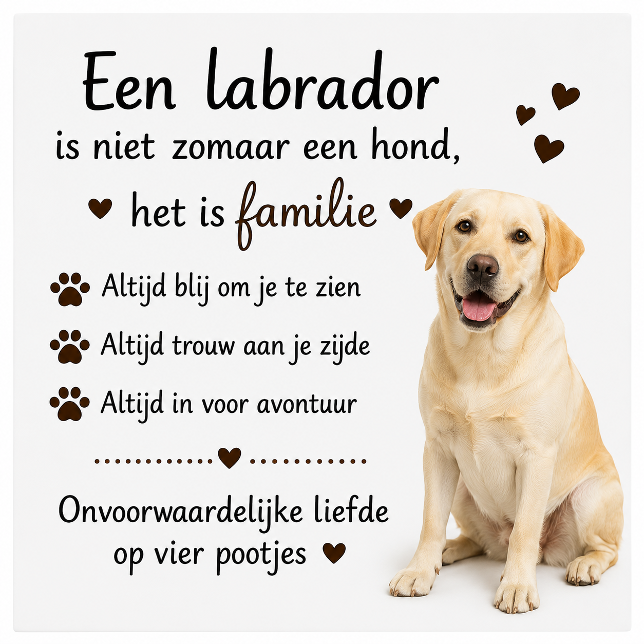 Tegel blonde labrador