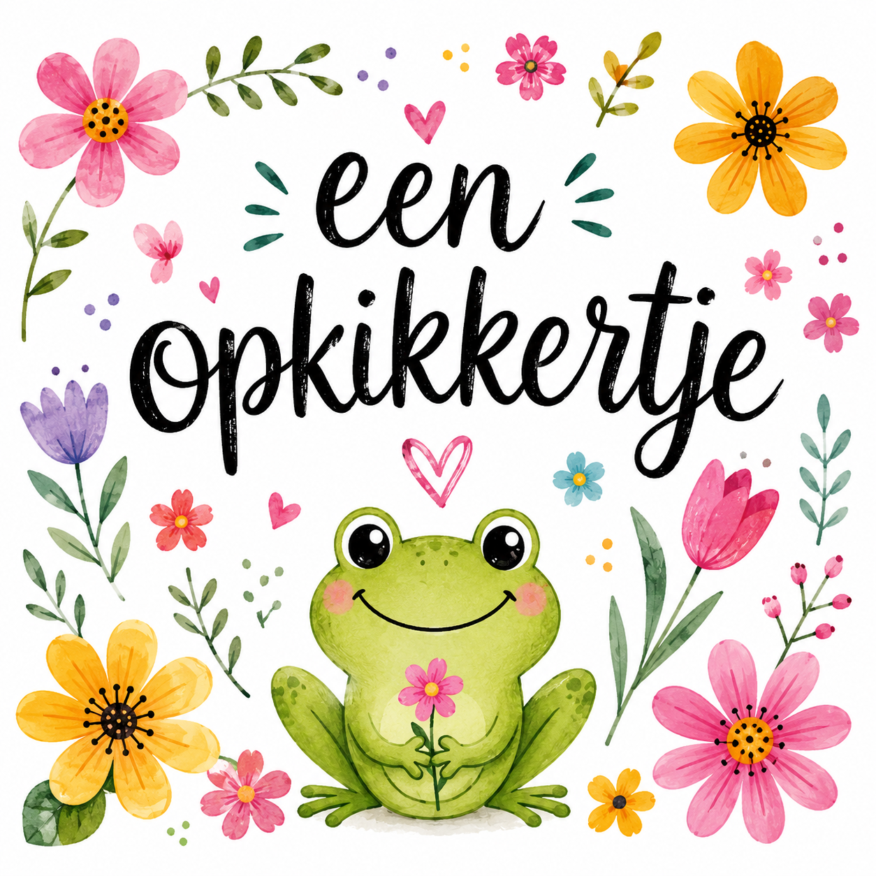Tegeltje Opkikkertje