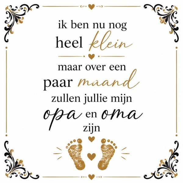 Tegeltje Opa & Oma
