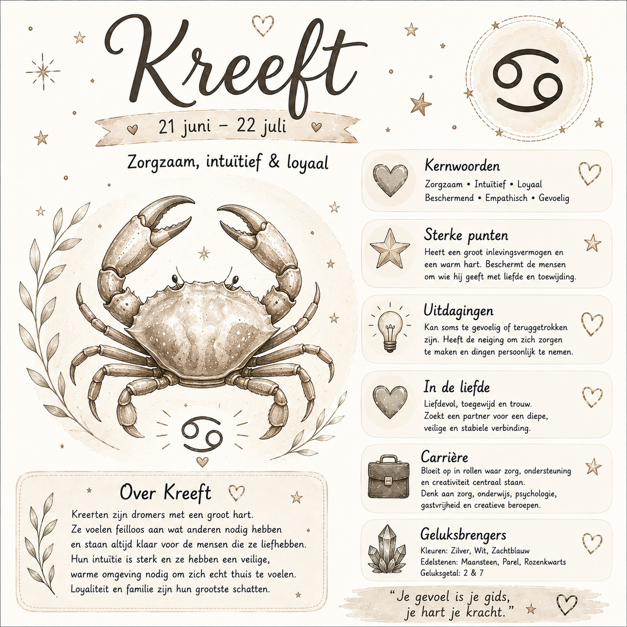 Tegeltje  Kreeft
