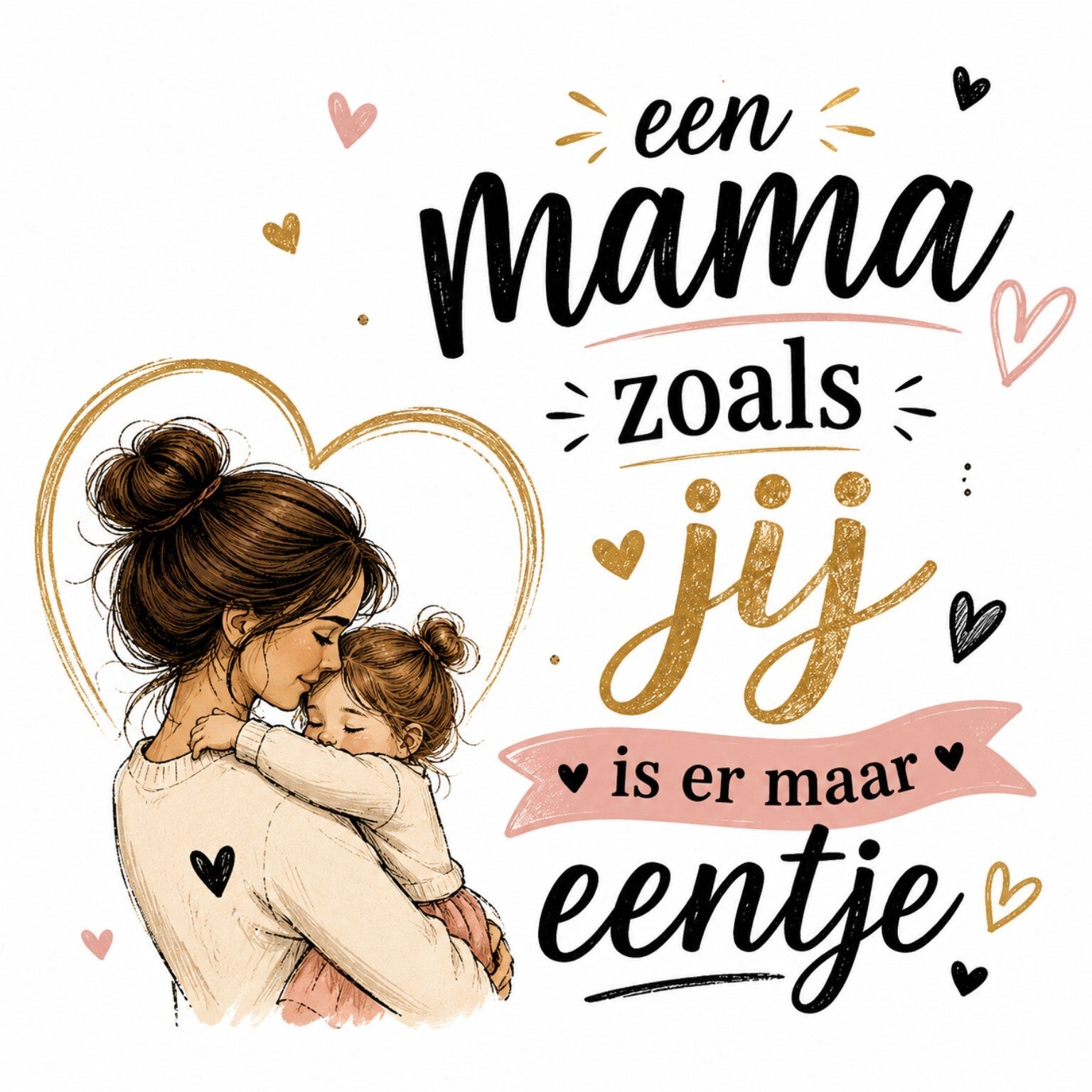 Tegeltje Mama --> meisje