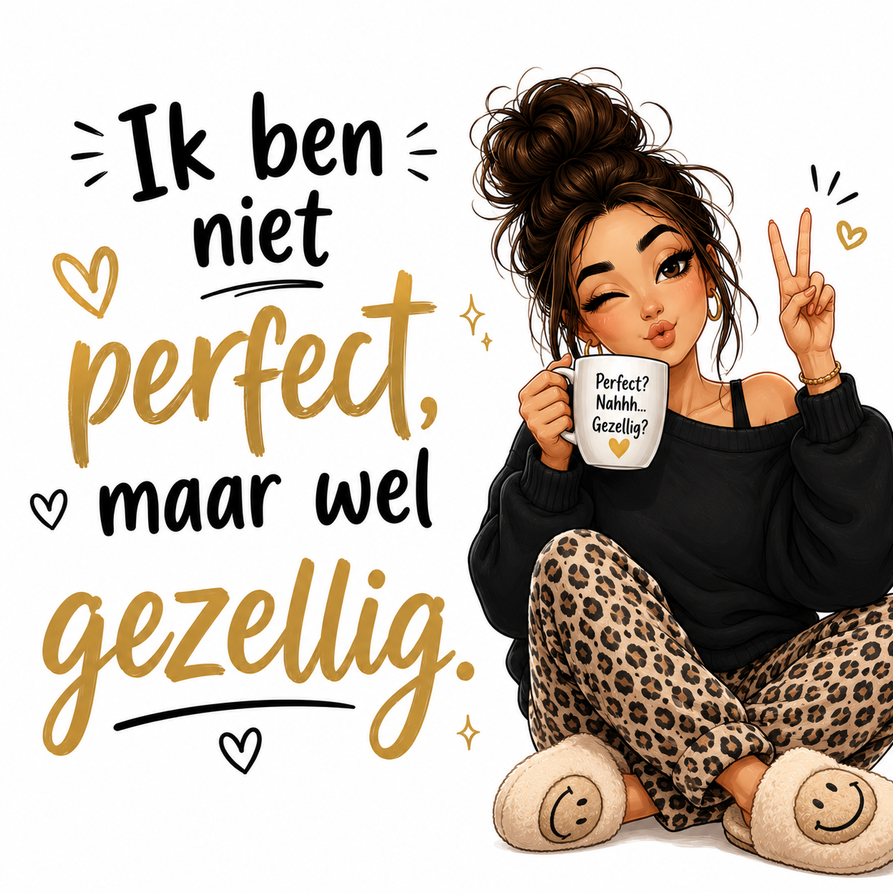 Tegeltje Niet perfect