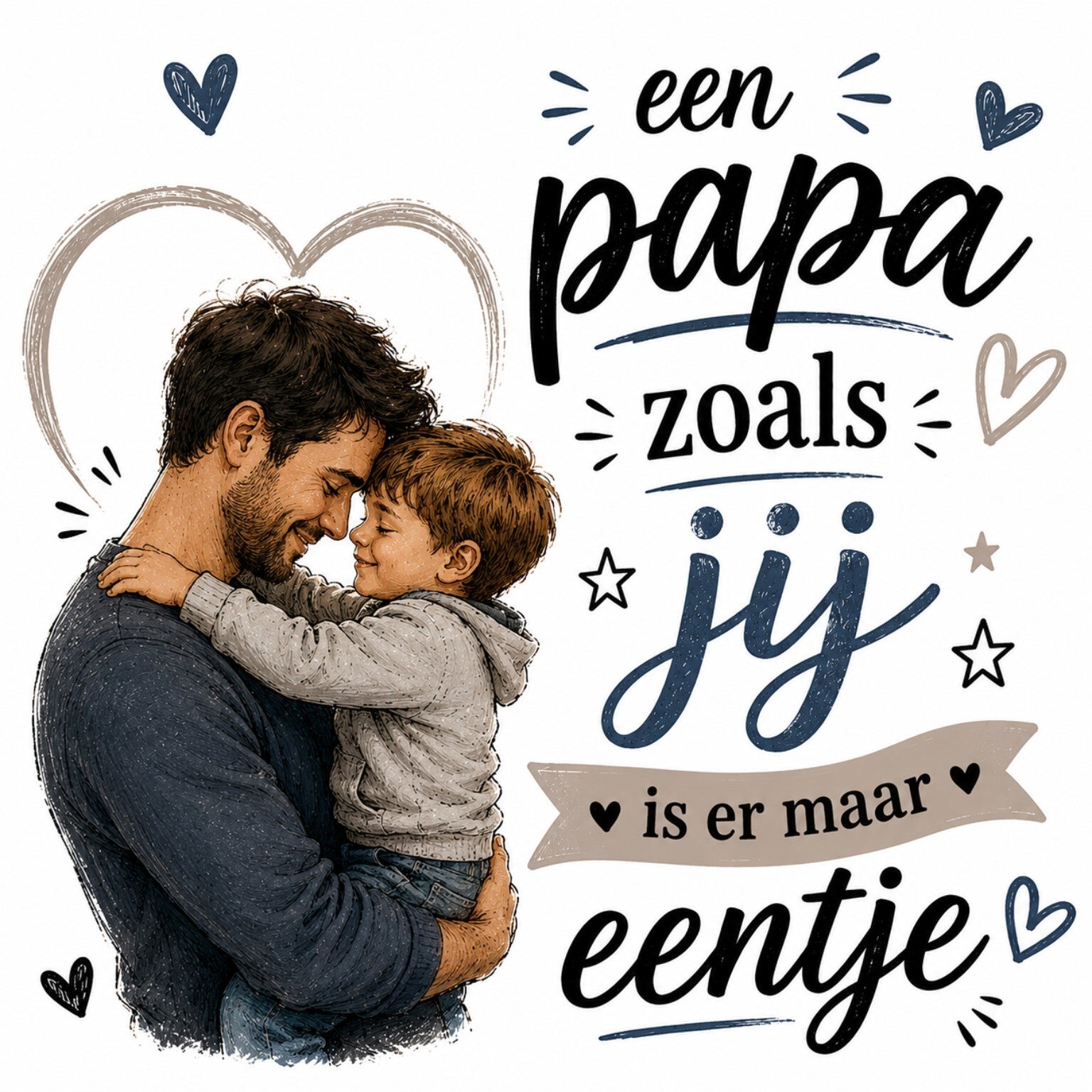Tegeltje Papa --> jongen