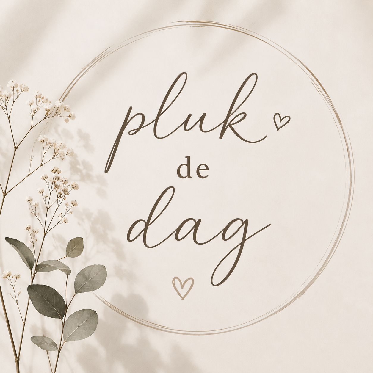 Tegeltje Pluk de dag rustig