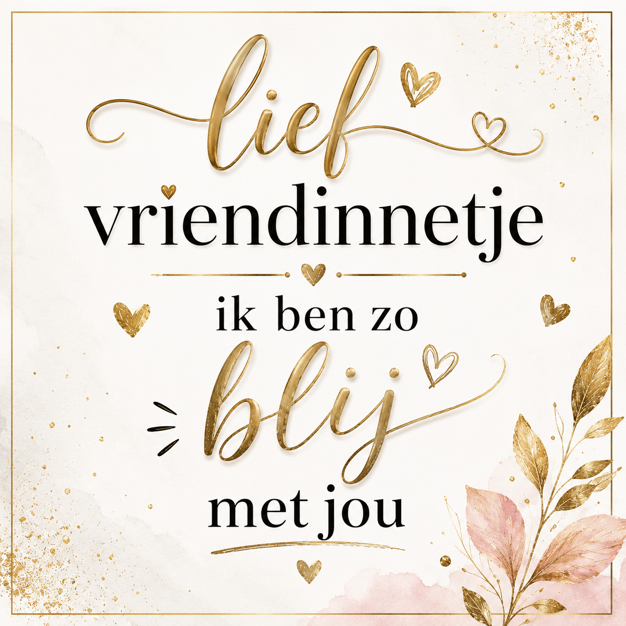 Tegeltje Lief vriendinnetje