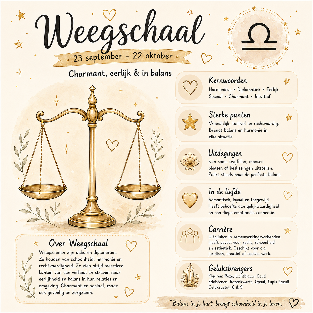 Tegeltje Weegschaal