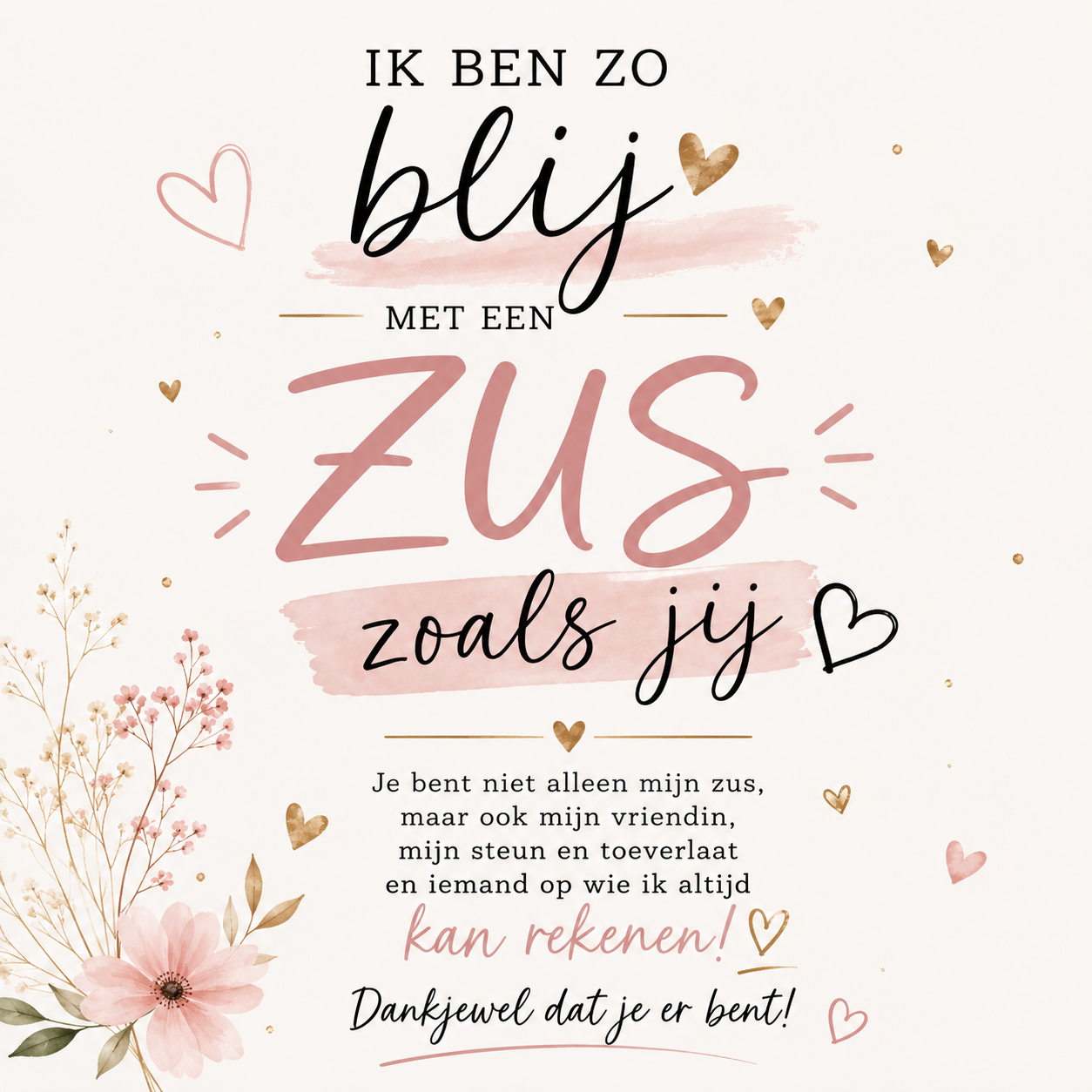 Tegeltje Zus als jij