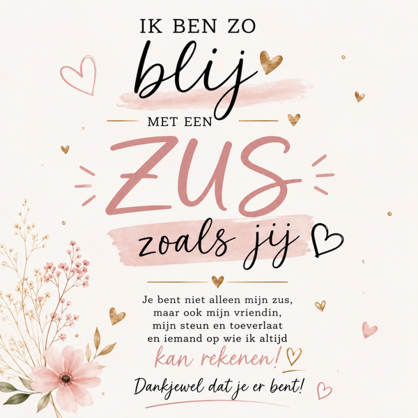 Tegeltje Zus als jij