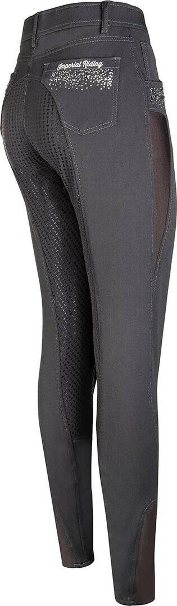 Imperial Riding Grip Vollbesatz grau gr 40 Strass