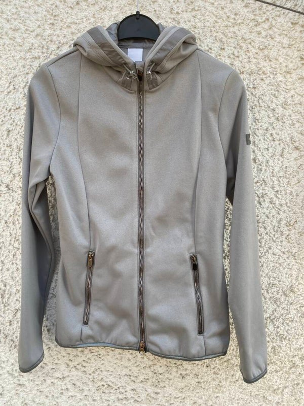 Pikeur Funktionsjacke grau silber mit Kaputze gr 38 Art.37