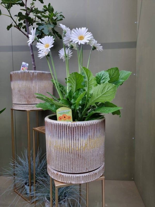 POT | RIBBEL | KERAMIEK | NATURAL | 26 CM