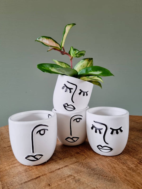 POT | KERAMIEK | WIT | FACE