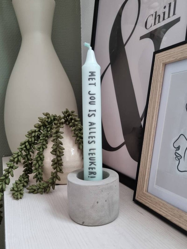 TEKSTKAARS | MINT GROEN | MET JOU IS ALLES LEUKER!